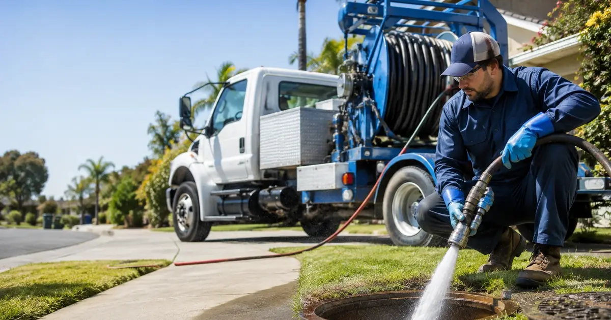 Hydro jet sewer cleaning Napa