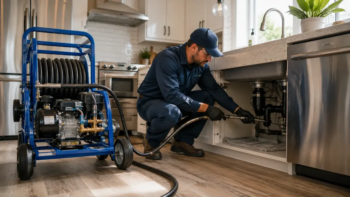 Kitchen Drain Hydro Jetting in Napa