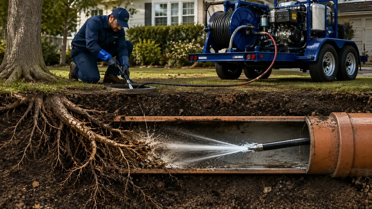 Tree Root Removal with Hydro Jetting in Napa